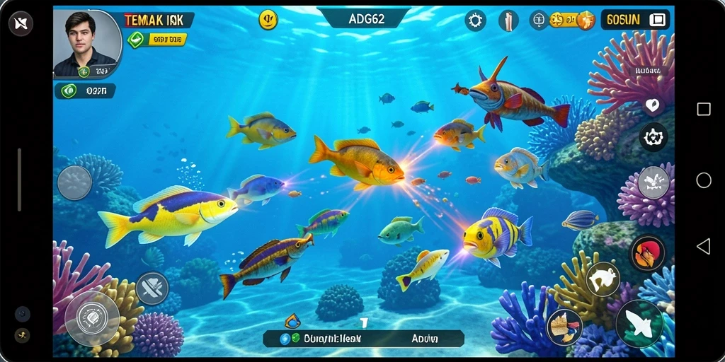 Tampilan gameplay Tembak Ikan yang seru dan menarik dari ADG62.