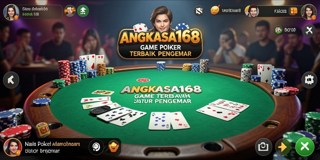 Screenshot gameplay yang menampilkan keseruan bermain Poker.