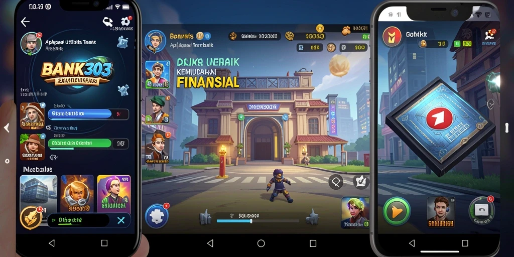 Screenshot tampilan utama BANK303 yang menunjukkan pengelolaan keuangan.
