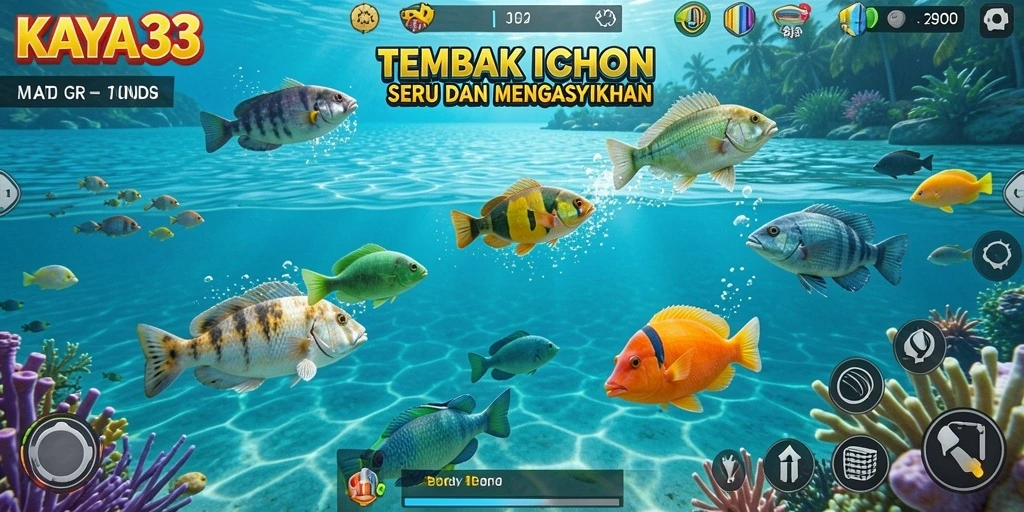 Screenshot KAYA33 dengan gameplay seru Tembak Ikan.