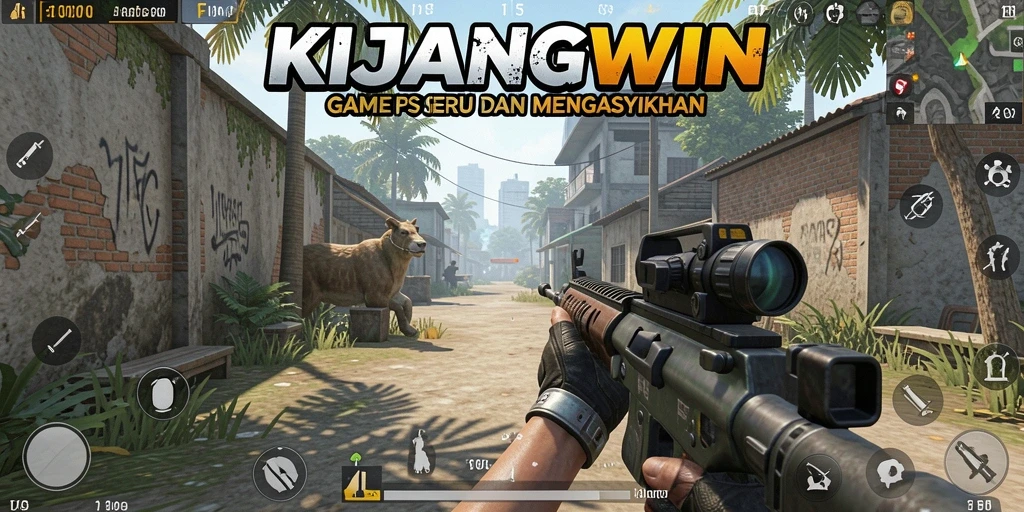 Tampilan gameplay yang intens dan mendebarkan di KIJANGWIN.