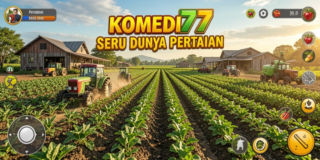 Gameplay menarik KOMEDI77 dengan aktivitas bertani yang seru.