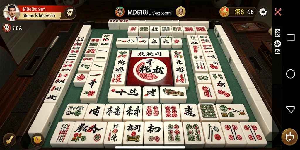 Tampilan menarik dari gameplay Mahjong MDG188 yang memukau.