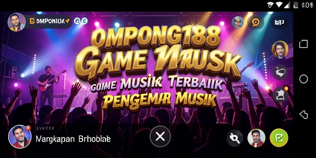 Screenshot menampilkan gameplay seru OMPONG188 dengan lagu-lagu favorit.