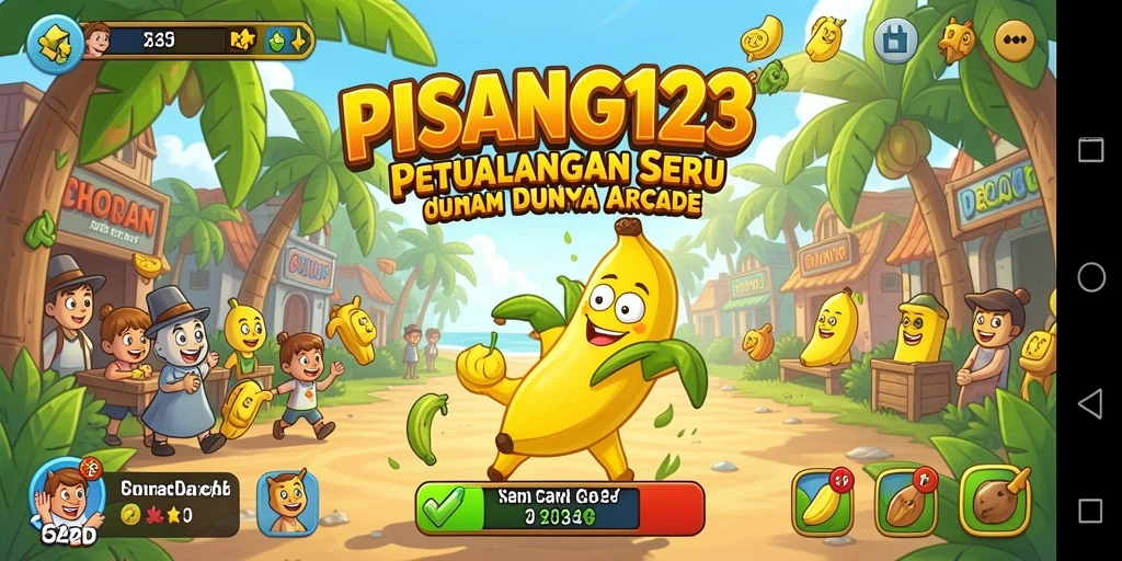 Gameplay seru PISANG123 dengan berbagai tantangan menarik.