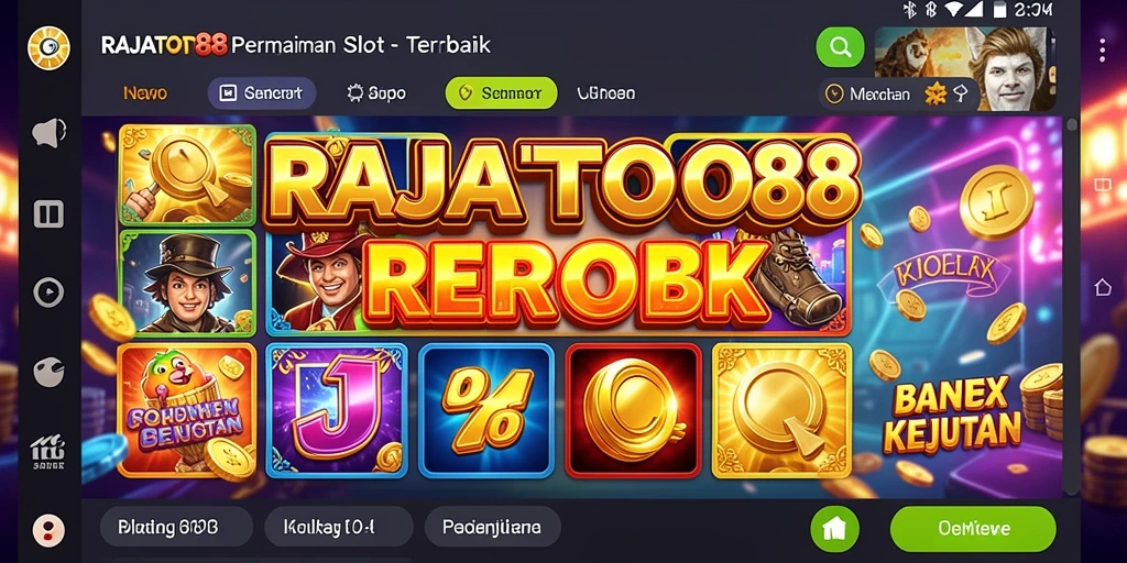 Tampilan gameplay seru slot dari RAJATOTO88.