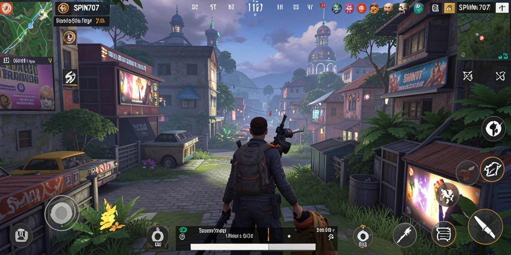 Tangkapan layar gameplay SPIN707 menunjukkan interaksi karakter dalam simulasi kehidupan virtual.
